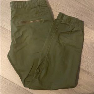 Army green joggers